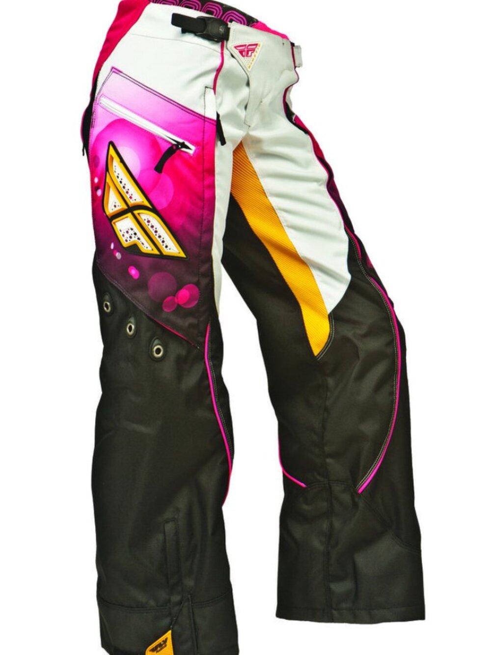 Fly Racing Kinetic Over-The-Boot Motocross Pants Pink White Black Size 9/10